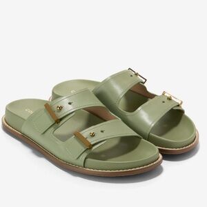 Cole Haan Marisol Olive Green Slide Sandals NEW 8